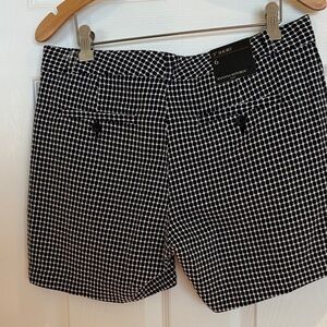 Banana Republic Black and White Grid Shorts